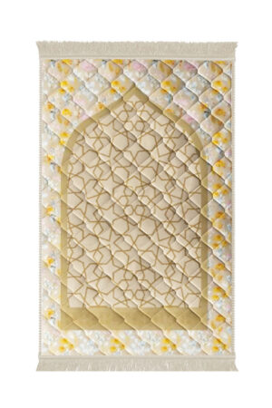 Beige_Gumbad_And_Flowers_-_Lite.jpg Lite series Prayer mat Beige_Gumbad_And_Flowers_-_Lite