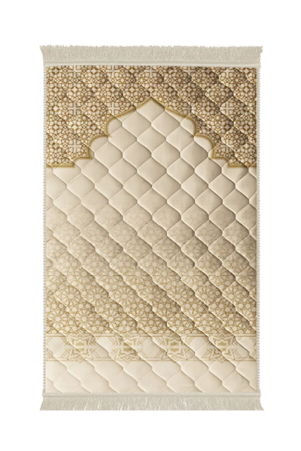 Lite series  Prayer mat Beige_Half_Gumbad_-_Lite