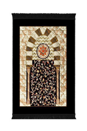 Lite series  Prayer mat Black_Pillar_Flower_-_Lite