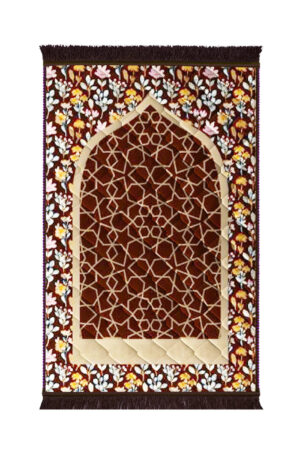 Lite series  Prayer mat Brown_Gumbad_And_Flowers_-_Lite
