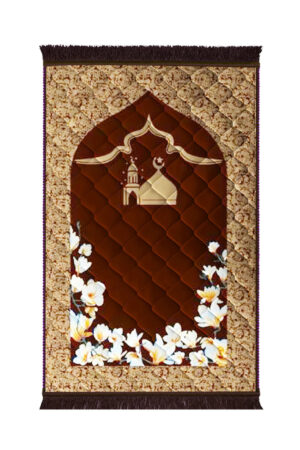 Lite series  Prayer mat Brown_Gumbad_Moon_And_Flower_-_Lite