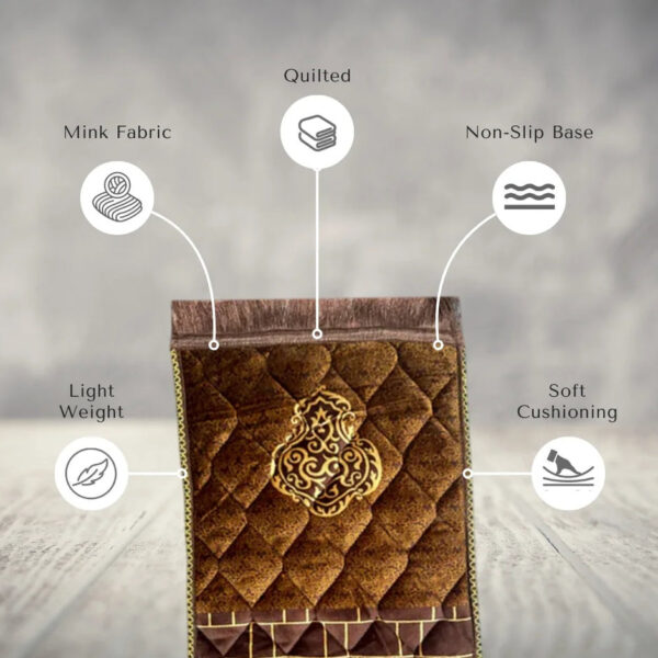 Kids series  Prayer Mat Chocolate_Brown_Ghilaf_e_Kaaba_-_Kids