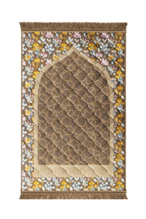 Lite series  Prayer mat Coffee_Gumbad_And_Flowers_-_Lite