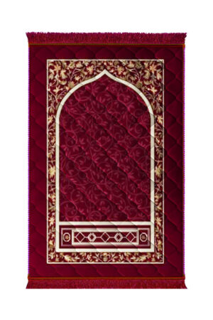 Lite series  Prayer Mat Mahroon_Gumbad_Flower-_Lite