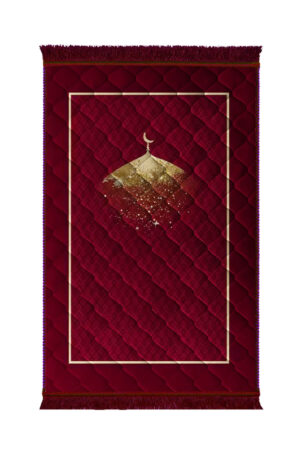 Lite series  Prayer Mat Mahroon_Gumbad_With_Moon_With_Shades_-_Lite
