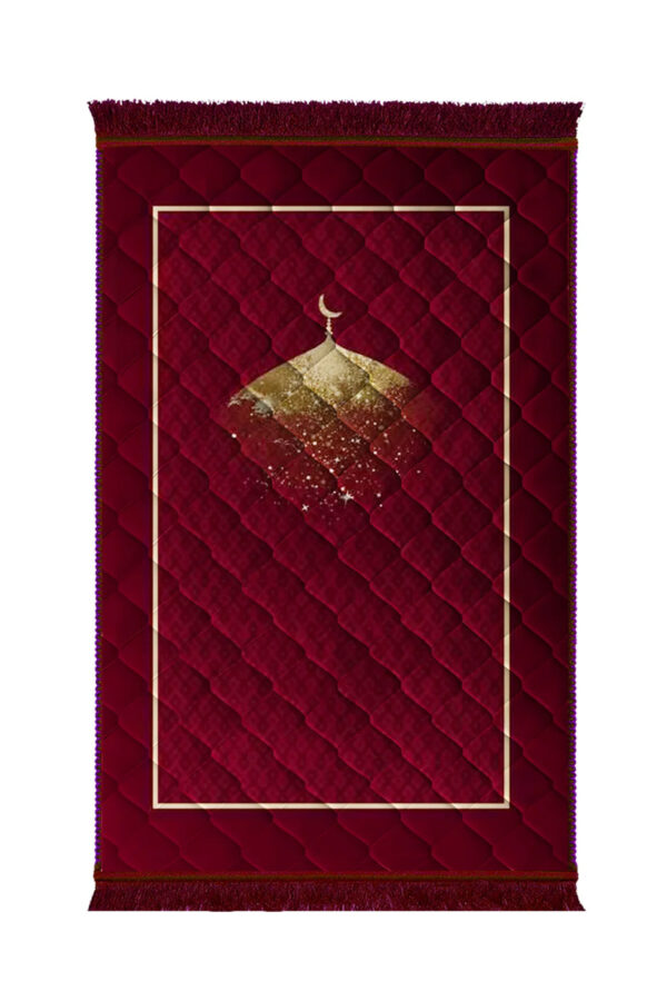 Lite series  Prayer Mat Mahroon_Gumbad_With_Moon_With_Shades_-_Lite