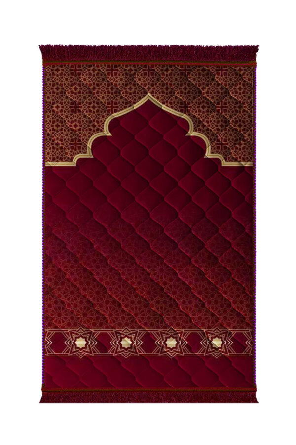 Lite series  Prayer Mat Mahroon_Half_Gumbad_-_Lite