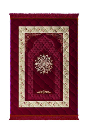 Lite series  Prayer Mat Mahroon_Motive_Flower_-_Lite