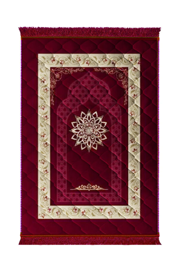 Mahroon_Motive_Flower_-_Lite.jpg Lite series Prayer Mat Mahroon_Motive_Flower_-_Lite