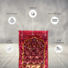 Kids series  Prayer Mat Mehroon_Leaf_Flowers_-_Kids