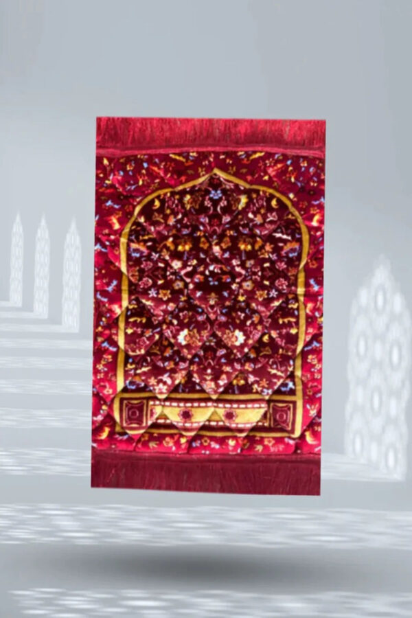 Kids series  Prayer Mat Mehroon_Leaf_Flowers_-_Kids